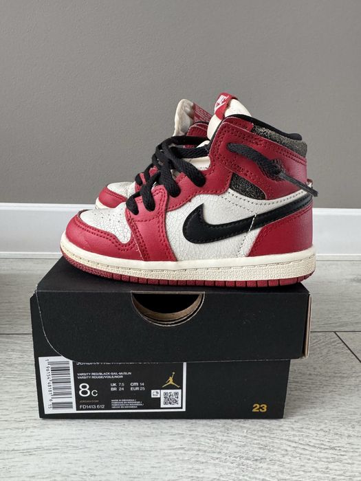 Jordan 1 Chicago lost and found EU 25