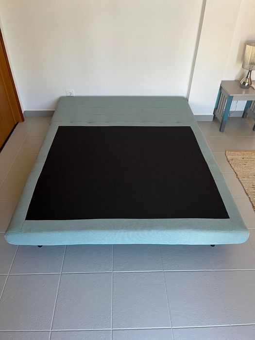 Sofá-cama / Banco clic-clac com sobrecolchão