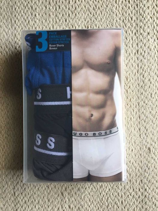 HUGO BOSS -- Pack com 3 boxers --- Tamanho  M --- NOVO na caixa