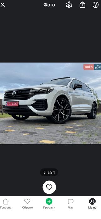 Колеса з Європи . Диски  VW TOUAREG R-line Estoril R22 5x112 Tayper