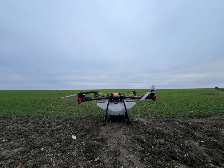 Обприскування агродронами.Десикація, Внесення ЗЗР. XAG P100PRO DJI T50