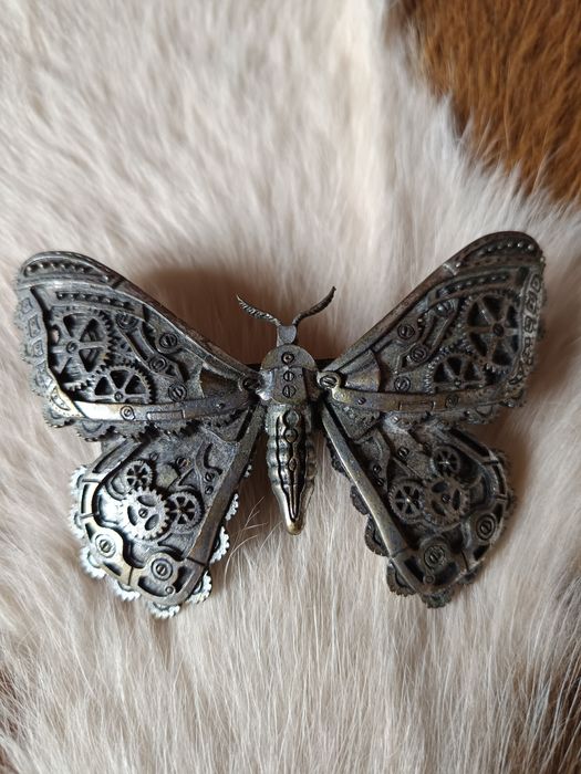 Spinka do włosów mechaniczna ĆMA, steampunk, restyle, goth
