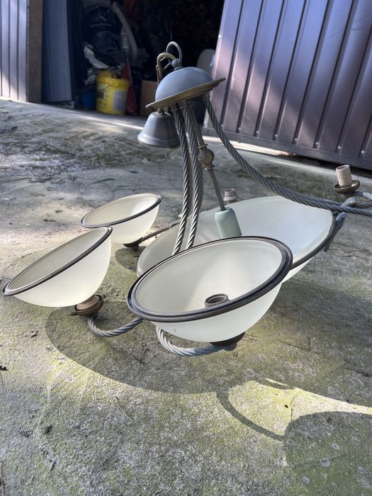 Lampa stojąca plus żyrandol
