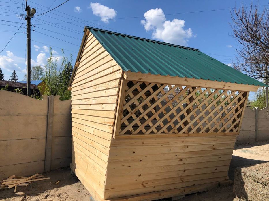 Беседка, туалет, душ літній, стіл, дитяча гірка