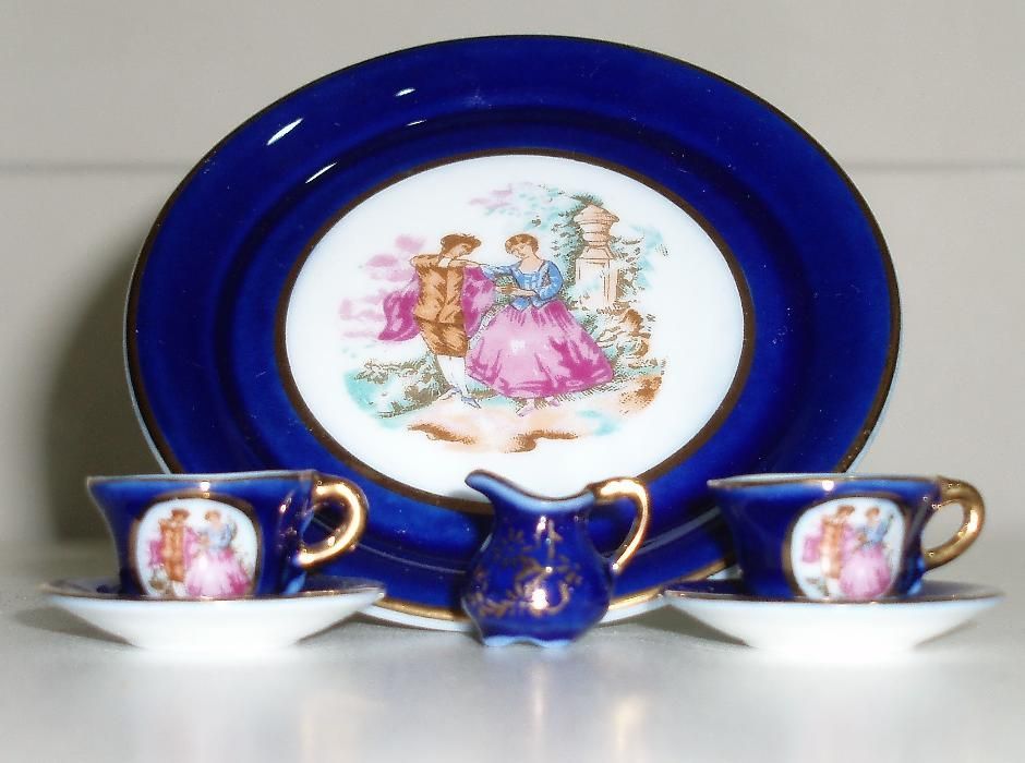 Conjunto miniatura de chá