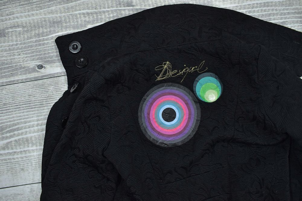 Desigual Designerski Płaszcz Damski Logowany / 36