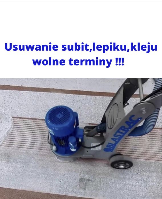 Najtańsze ! Usuwanie subitu lepiku frezowanie szlifowanie betonu