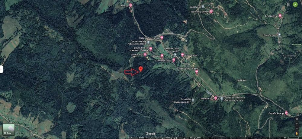 Продаж земельної ділянки (25 сот.) с.Орявчик Львівська обл. 29500$