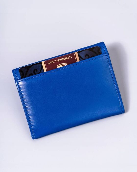 mały, skórzany portfel damski na zatrzask — peterson