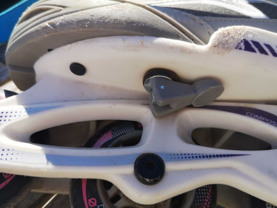 patins em linha evolutivos FIT Oxelo 35-38 + saco transporte