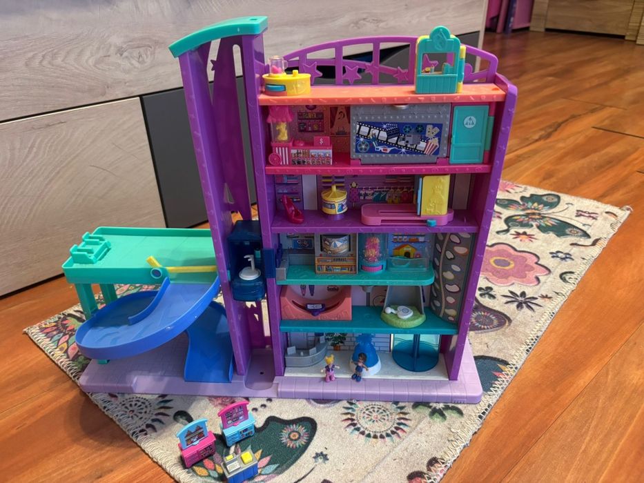 Zestaw Polly pocket zabawek i figurek centrum handlowe plus 2 zestawy