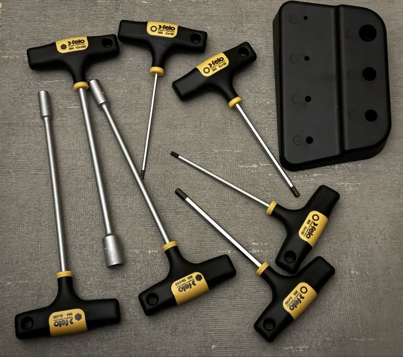 Набір ключів Т подібних шестигранних викруток та головок Felo  7шт