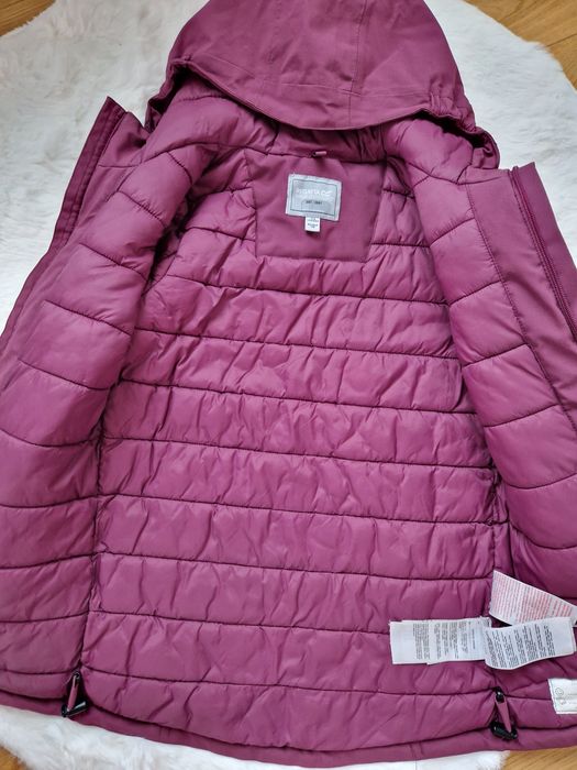 Kurtka przejściowa dziewczęca fioletowa z kapturem 128 Regatta