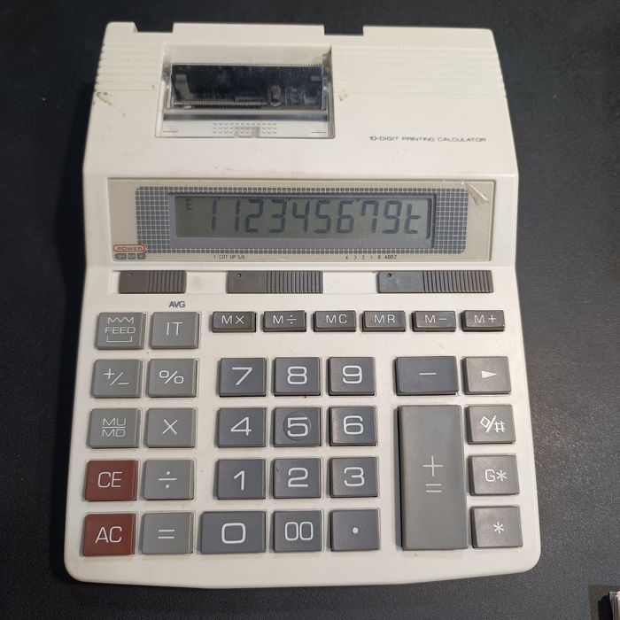 Калькулятор друкуючий поч. 2000-х + блокнот А-4 у подарунок