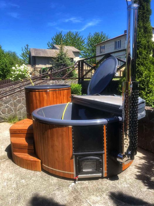 Чан! Джакузі! СПА Купель на дровах! Гідромасажна ванна! Виробник.