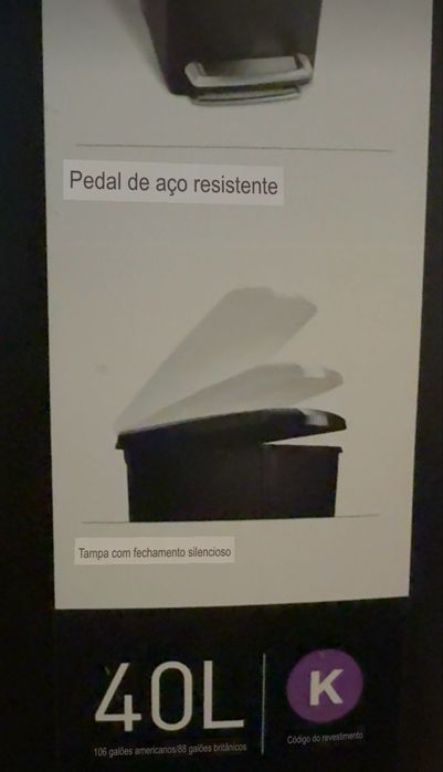 Lixeira 40L / como nova.