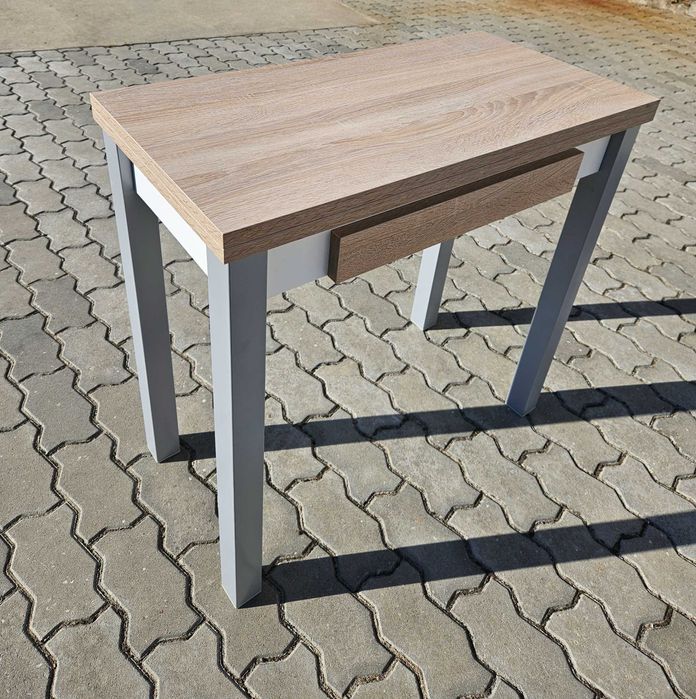 Mesa Consola Convertível / Mesa de Livro Efeito Carvalho – Como Nova
