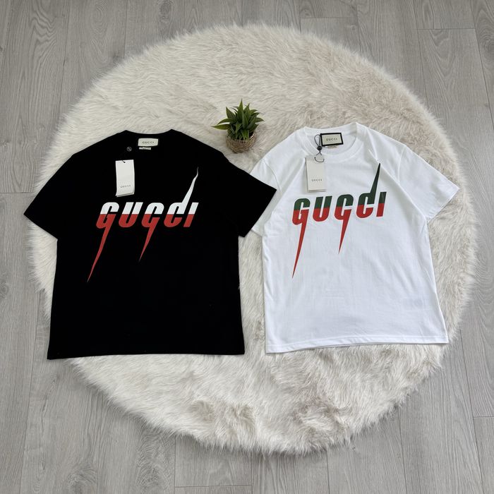 Футболка Gucci Big Logo чорна / біла
