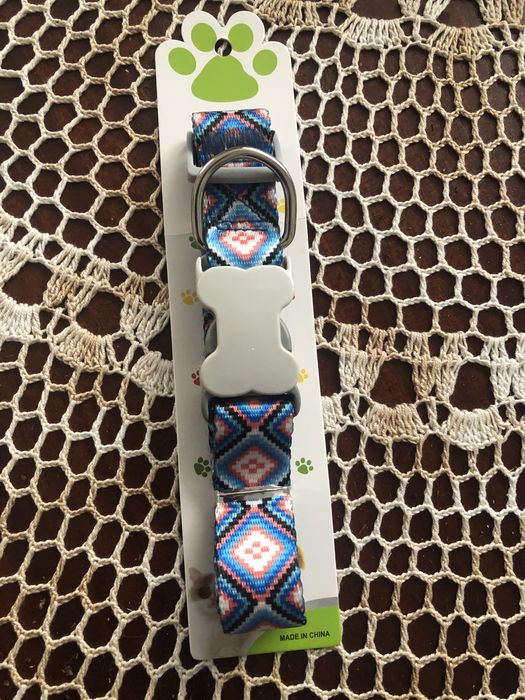 Stylowa, wygodna, oddychająca, lekka, etniczna obroża dla psa M