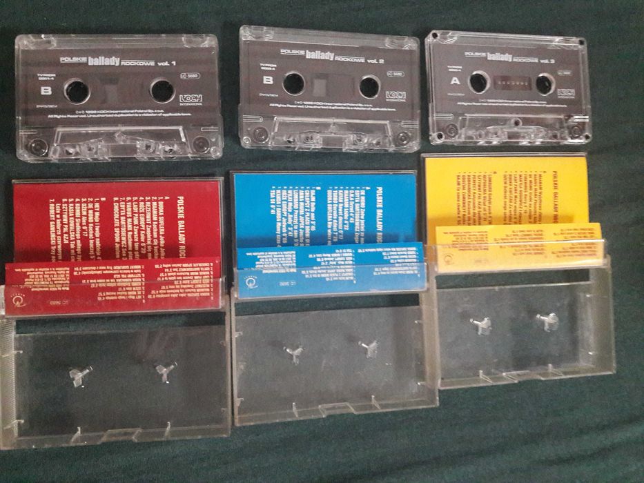Polskie ballady rockowe  vol 1,2,3  kasety mc