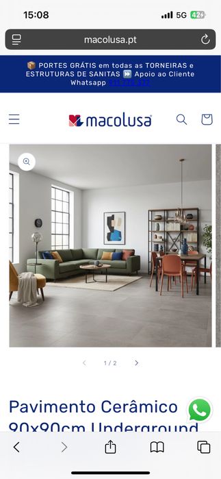Pavimento ceramico  Margres Underground Silver 90x90
