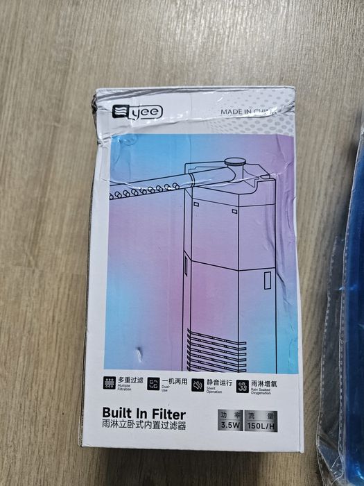 Nowy filtr wewnętrzny do akwarium YEE 3.5W 150L/H + odmulacz