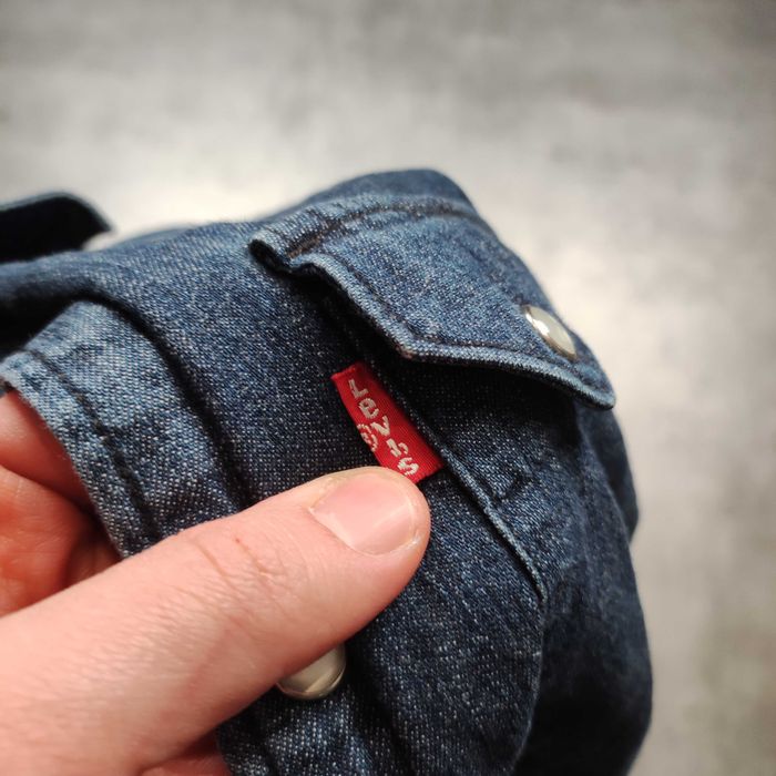 MĘSKA Elegancka PREMIUM Koszula Jeans Denim Levis Classic Kieszonki