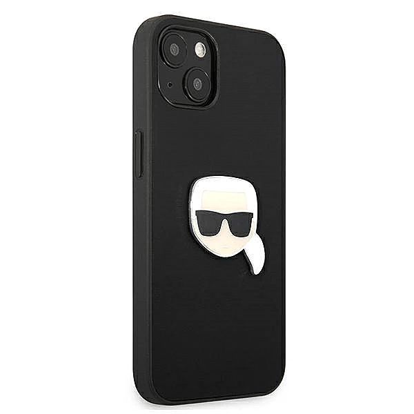 Etui Karl Lagerfeld Leather Ikonik Karl's Head Metal na iPhone 13 mini