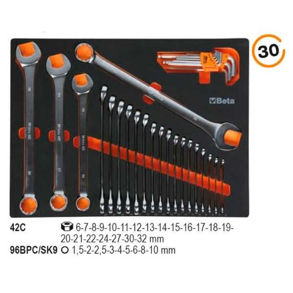 Conjunto 268 ferramentas BETA 5945E/2023 para BETA C45