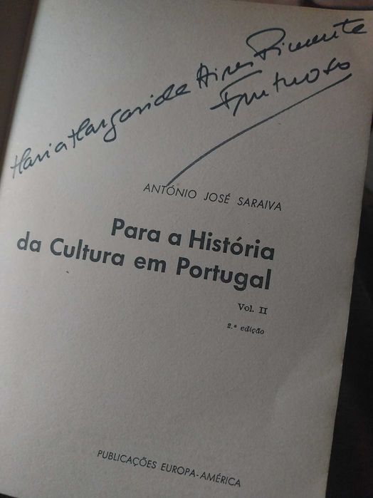 Para a história da cultura em Portugal 2 livros