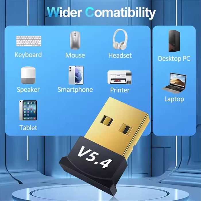 USB Bluetooth 5.4 Adapter Dongle Блютуз Адаптер