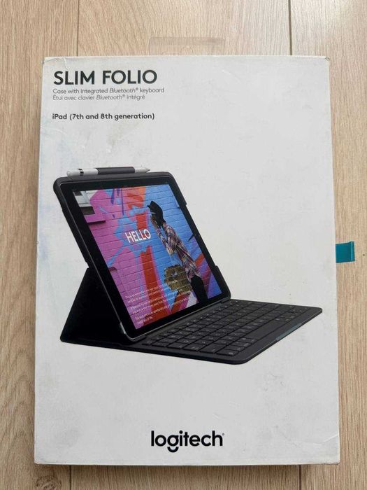 Новий чохол клавіатура Logitech Slim Folio для iPad 10.2 7, 8 та 9 покоління
