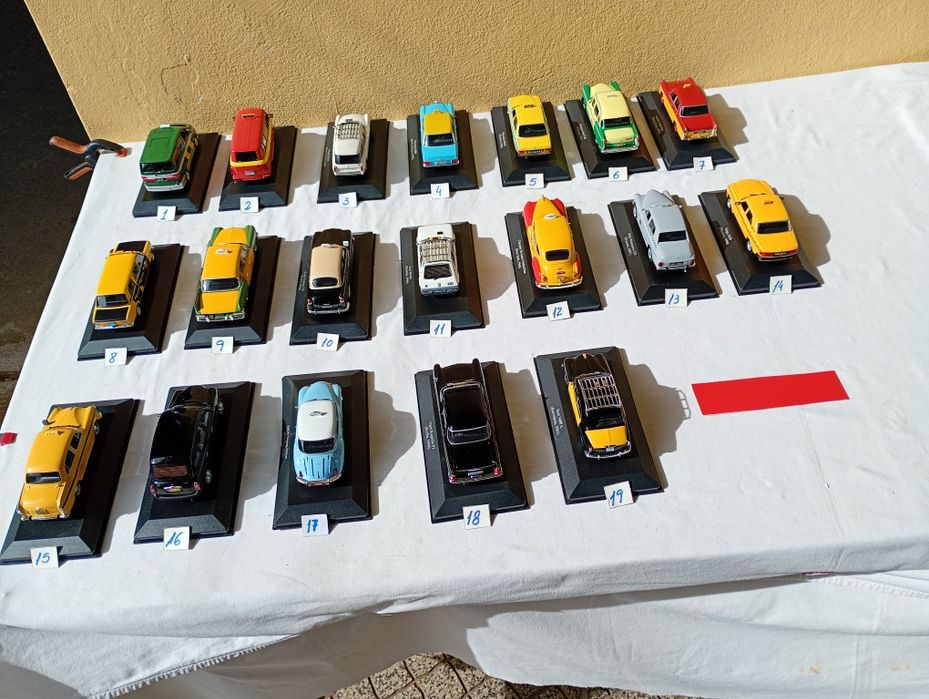 Miniaturas táxis do mundo