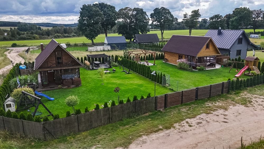 SPRZEDAM 2 DOMKI nad Jeziorem Szkotowskim (1 DZIAŁKA NOTARIALNA)