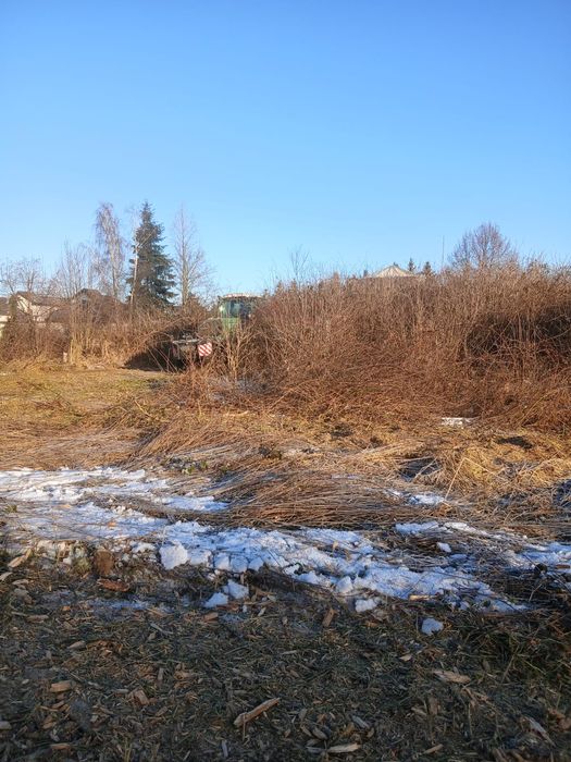 Mulczer leśny wgłębny wycinka drzew przywracanie gruntów rolnych