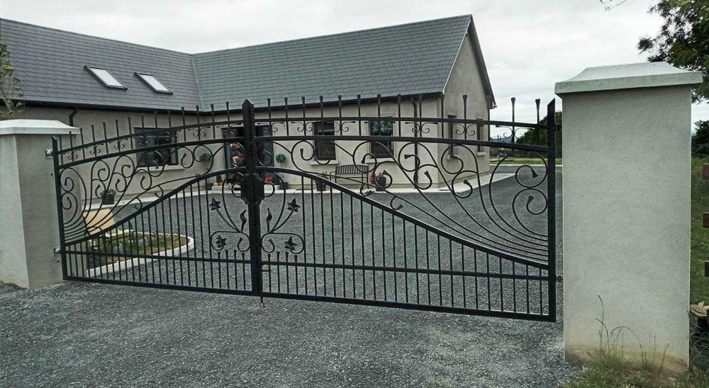 Brama skrzydłowa wjazdowa Wzór 21 kuta kowalstwo