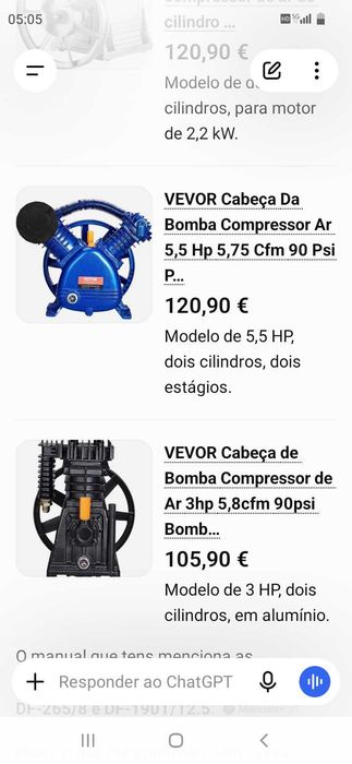 Cabeça de Compressor 105€. Oportunidade