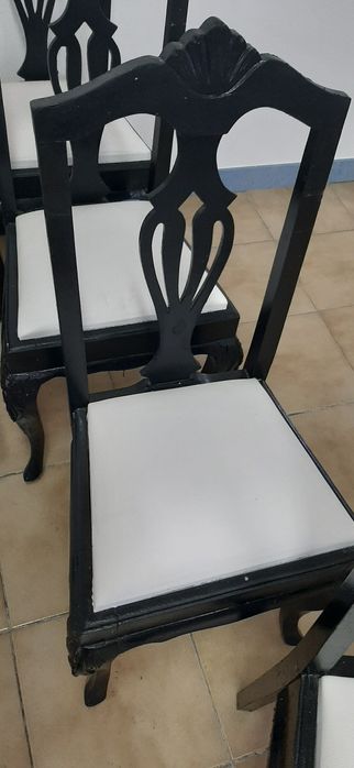 Queen anne cadeiras reparadas 120€ todas (6)