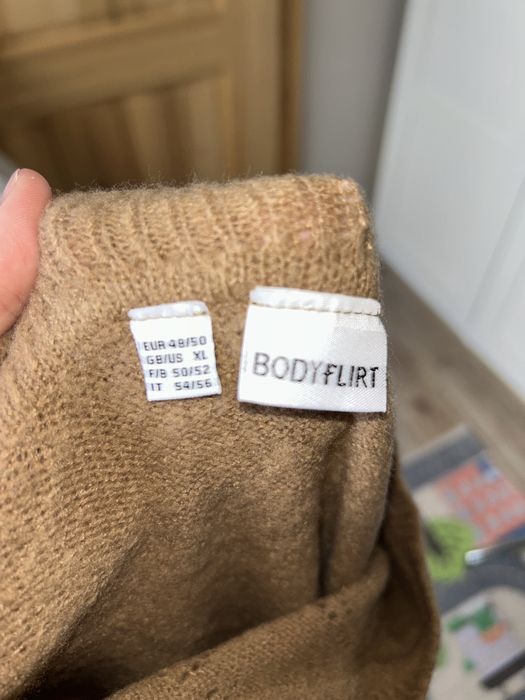 Brazowy sweter plus size nowy rozmiar 48/50 bonprix