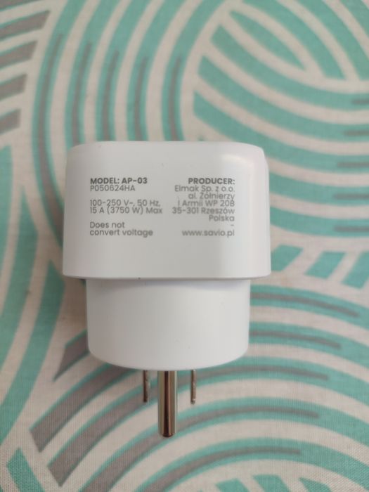 Nowa przejściówka Savio Adapter podróżny Stany Zjednoczone