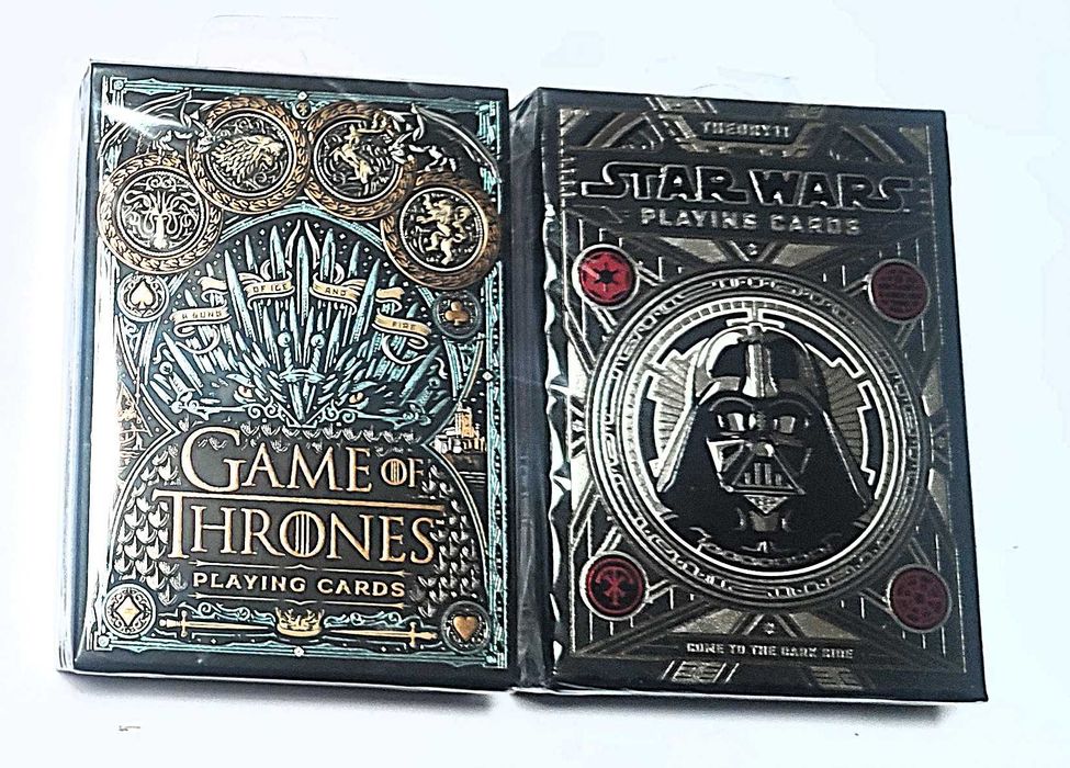 Baralho de cartas Game of Thrones ou Star Wars Year of the Dark Side