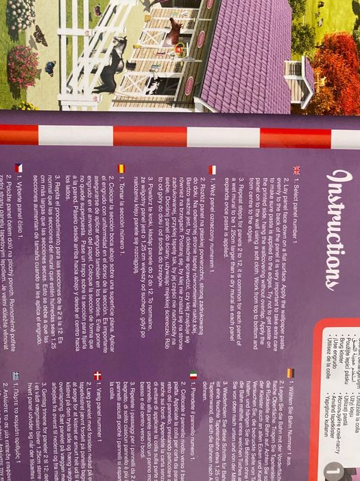 Tapeta  dla dzieci na ścianę  3D bajkowa  Walltastic