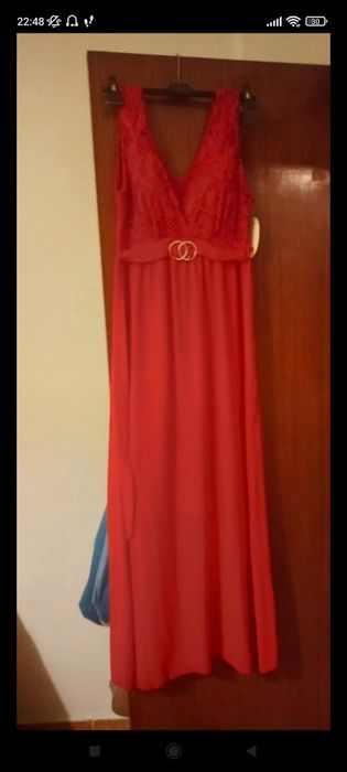 Vestido vermelho de Gala