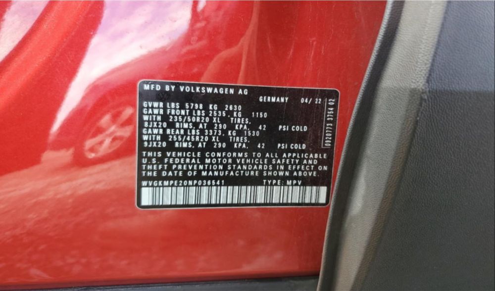 Volkswagen ID.4 2022 82kw в дорозі