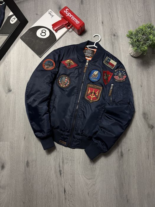Куртка Top Gun бомбер пілот, нейлон