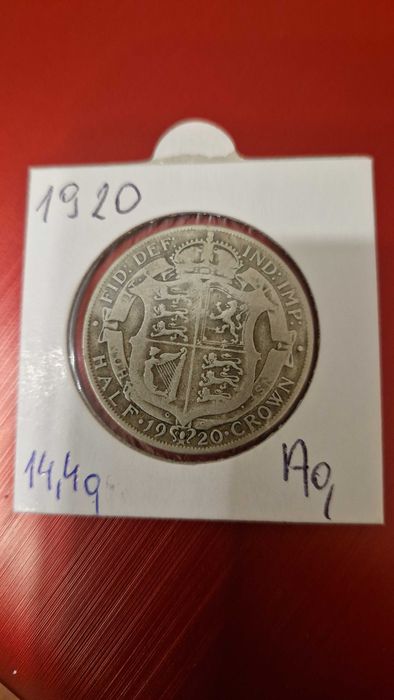 Half crown srebro