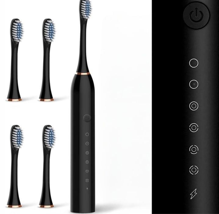 Szczoteczka soniczna dla dorosłych + końcówki Gratis szczotka do zębów