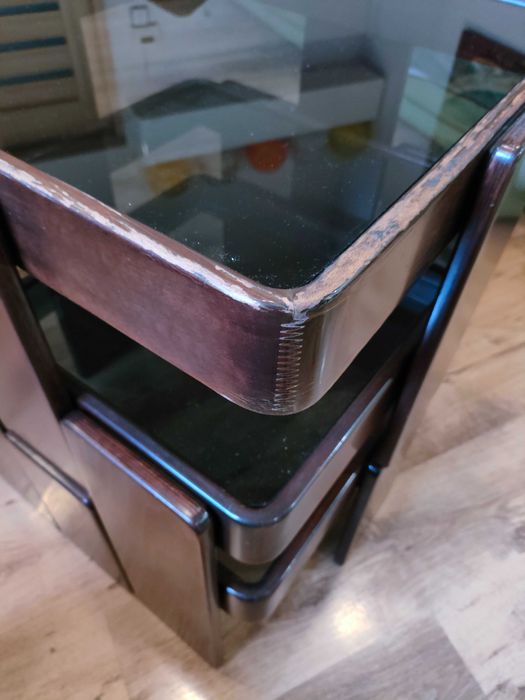 Stoliki modułowe, Cassina, G. Frattini, Włochy, vintage