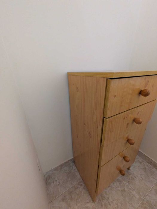 Móvel/Mesa de cabeceira de Madeira pinho