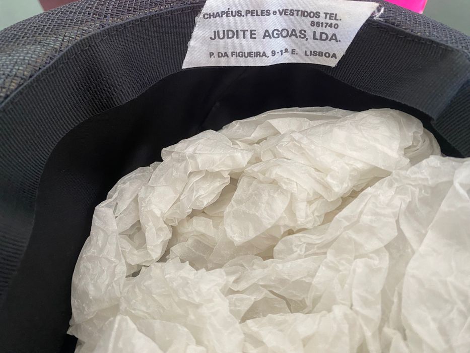 Chapéu cerimonia faixa em seda